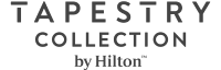 The image shows the logo for "Tapestry Collection by Hilton" with a stylized text design.